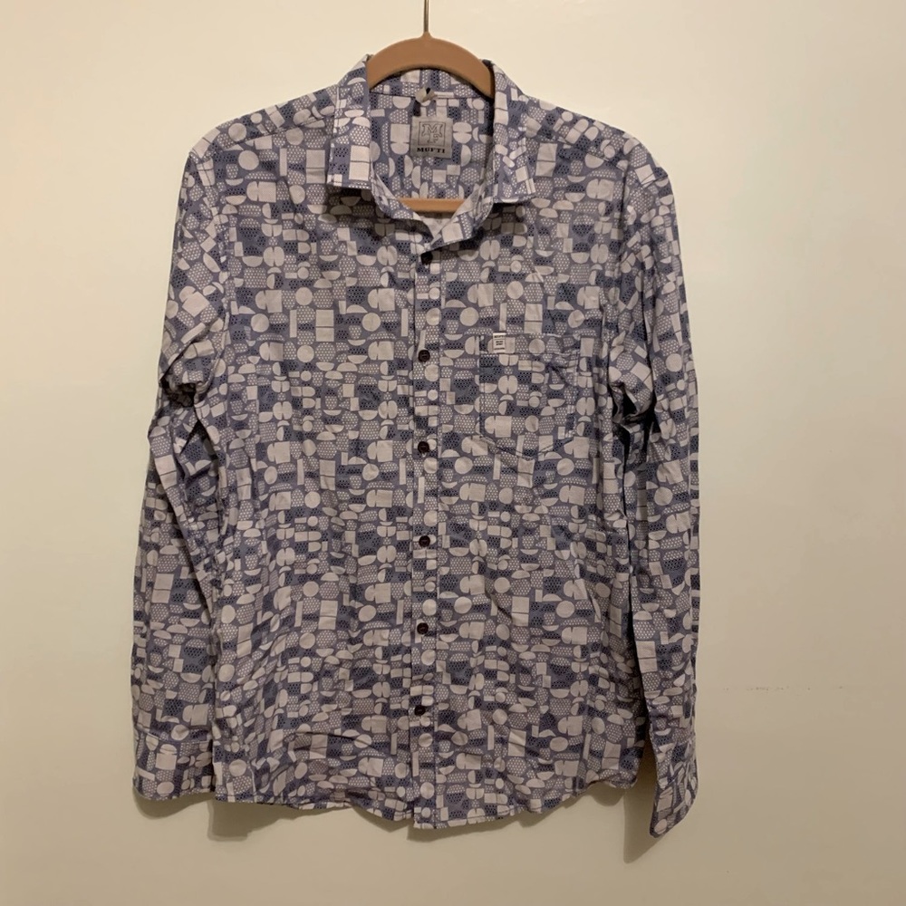 MUFTI URBAN GEOMETRY BUTTON-UP